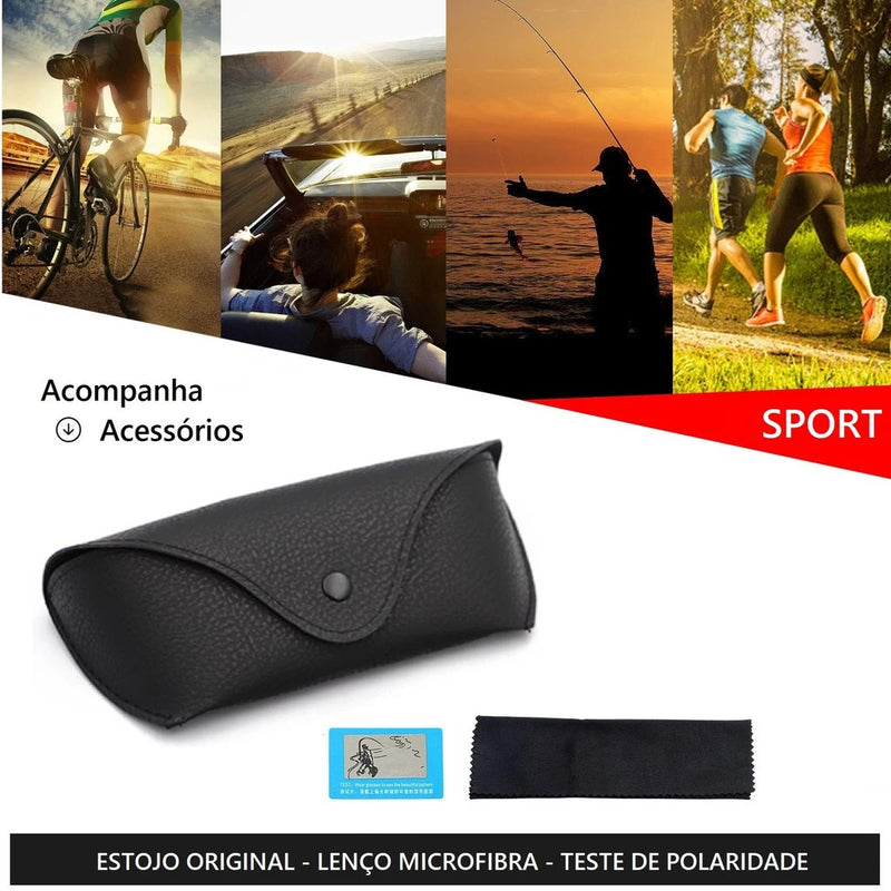 Óculos De Sol Esportivo Unissex Polarizado UV400 Ref.:618