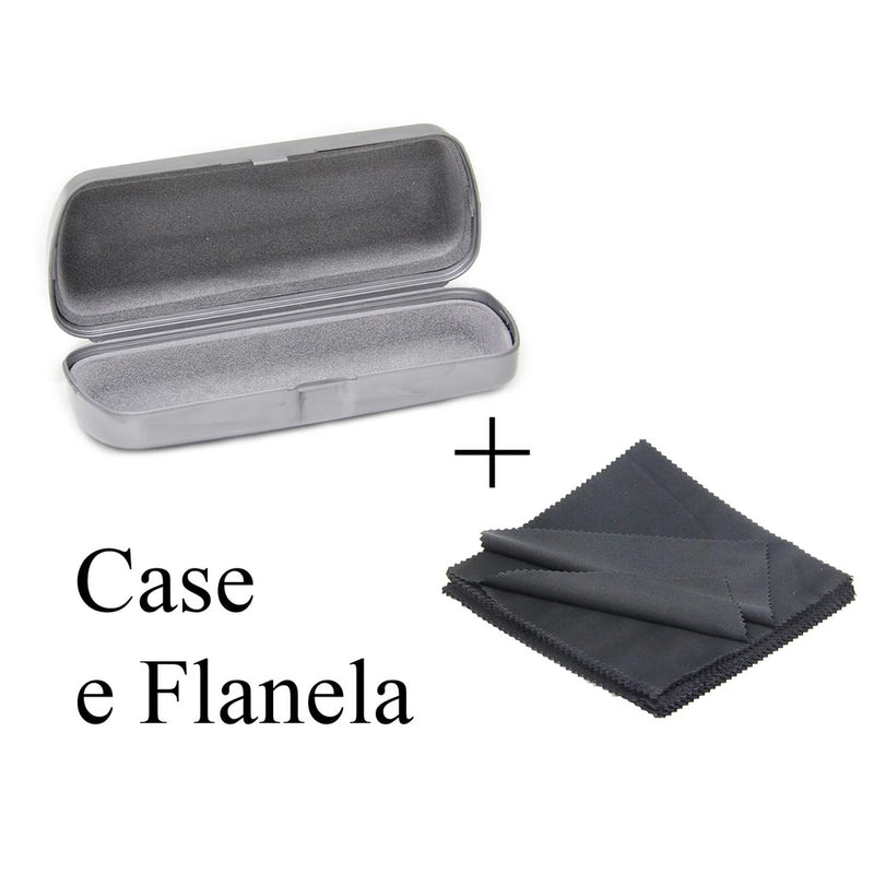 Case rígido COM Flanela de Limpeza das Lentes para guardar óculos - Diversas Cores! Ref.:243