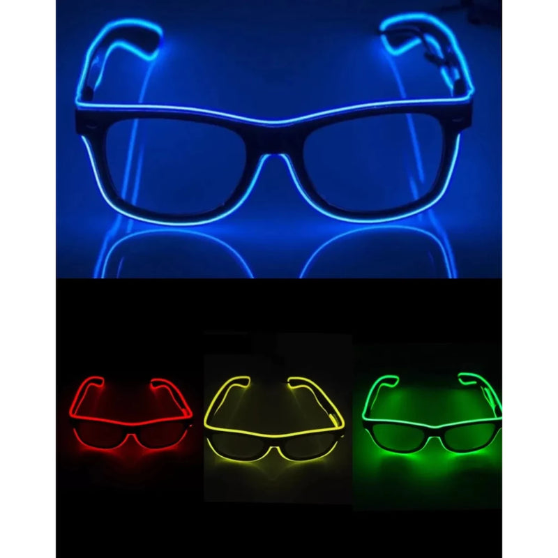 Oculos Led Neon Festa Balada Cosplay Rave Casamento - Super Colorido! Ref.:700