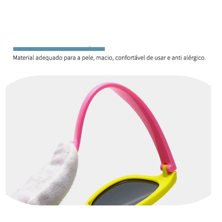 Óculos De Sol Infantil Polarizado UV400 Flexível Para Crianças Unissex Ref.: 509