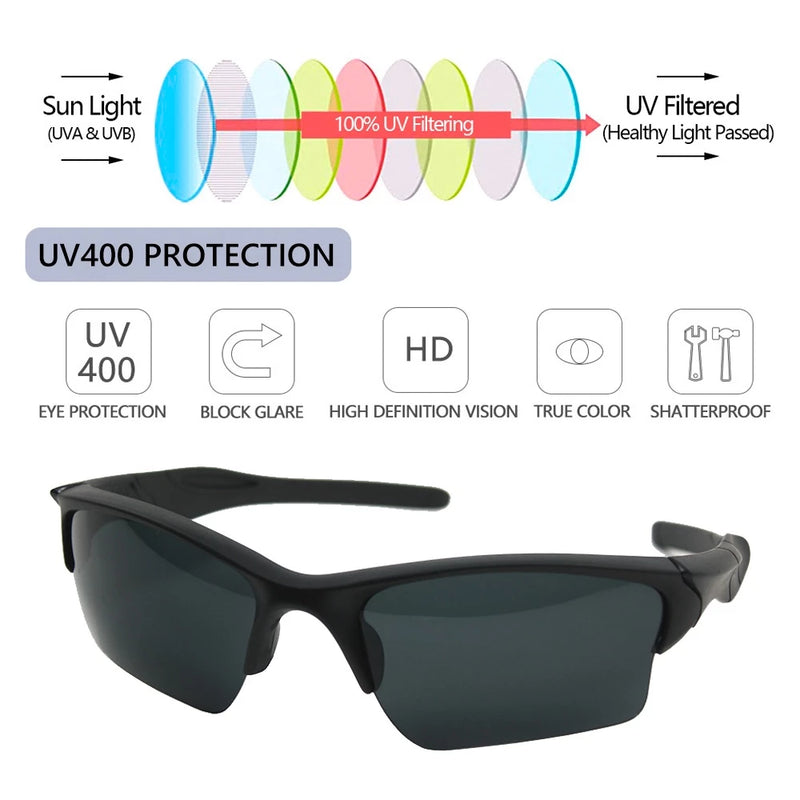 Óculos De Sol Escuro  Esportivo Com Proteção UV 400 Ultra Leve Para Atividade Física Ref.:620